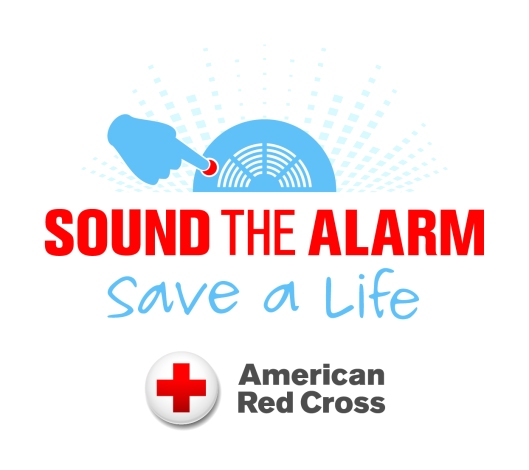 The official logo of the Red Cross Sound the Alarm campaign